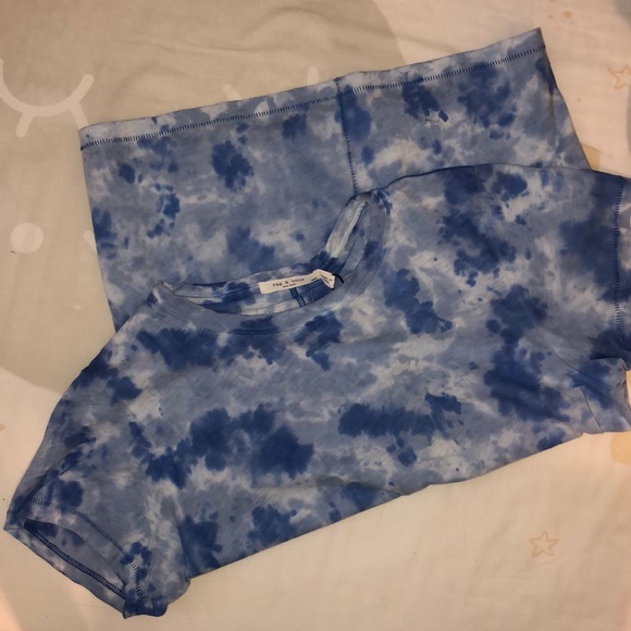 🆕NWT!! Rag and Bone Tee Tie Dye blue no flaws! - Picture 6 of 7